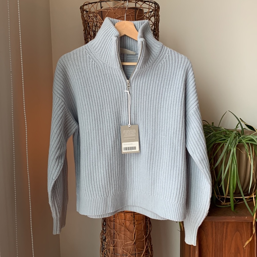 NWT The Felted Merino Half-Zip Sweater 🐑